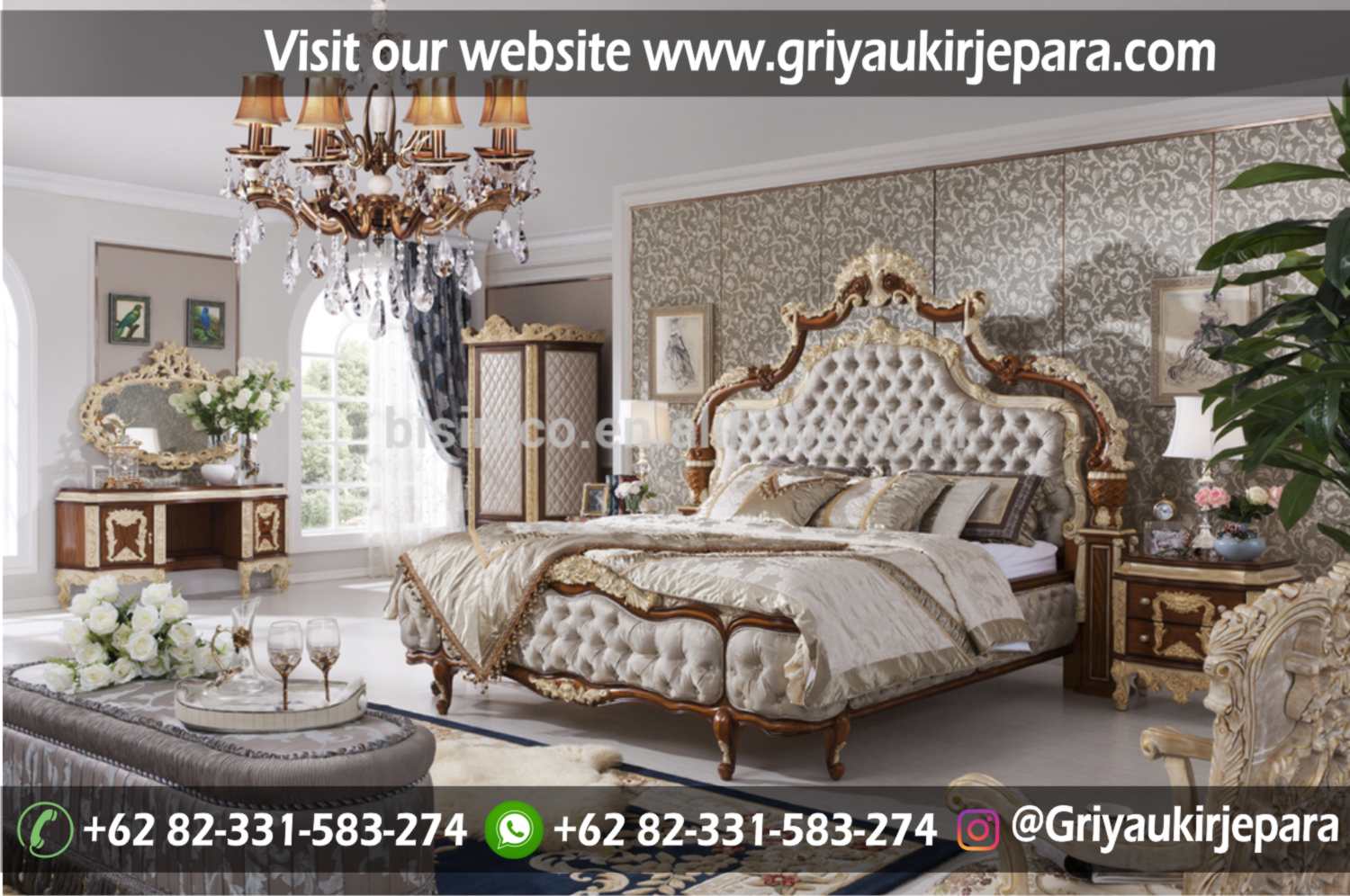 gambar kamar set modern dan klasik ukiran Jepara griya ukir jepara 26 - 10+ Desain Kamar Set Pengantin Mewah