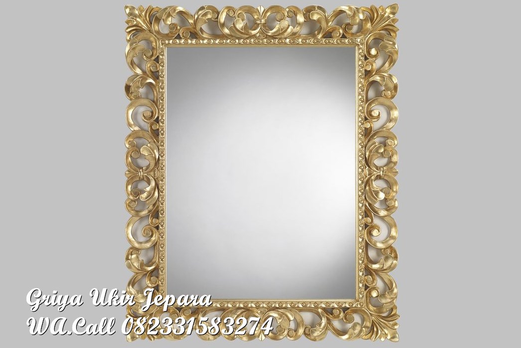 pigura cermin 25 - Pigura Cermin Ukiran Mewah PC-034