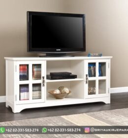 Model Meja TV Furniture Jati Model Minimalis